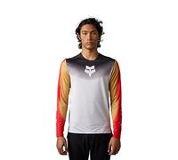 Fox Racing Men's Flexair LS Jersey, Novah-Black/White, Medium