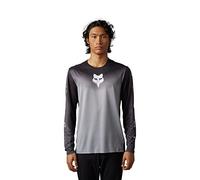 Fox Racing Men's Flexair LS Jersey, Novah-Steel Grey, Small