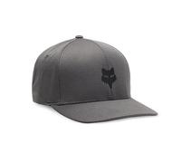 Fox Racing Hat - Fox Head Tech Flexfit - Men's - Steel Grey, Small