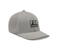 Fox Racing Men's Non Stop Tech Flexfit Hat, Light Grey, S-M