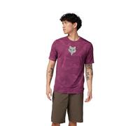 Fox Racing Men's Ranger Tru Dri Short Sleeve Jersey Shirt, Sangria, Medium