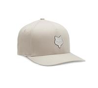 Fox Racing Men's Standard Fox Head Flexfit HAT, Vintage White, Large