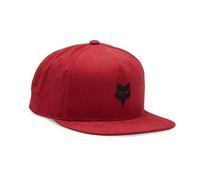 Fox Racing Men's Standard Fox Head TECH Flexfit HAT, Flame RED, Small