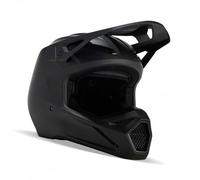 FOX V1 Matte Black 2023 Youth Motocross Helmet, black, size L