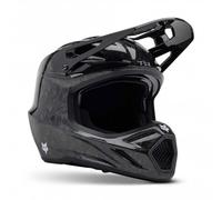FOX Racing MX Motorbike Helmets - V3 RS Carbon SOLID (Gloss Black)