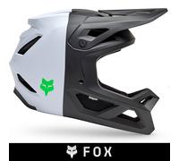 FOX Racing Rampage 50/50 MTB Helmet Black White DH Helmet Size XL ONLY