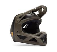 Fox Racing Rampage 5050 - MTB Mountain Bike Helmet - MIPS Helmet - ECE Certified - Lightweight ABS Shell - 360° Ventilation - Adjustable Visor - Military, Size: XL