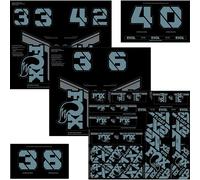 Fox Racing Shox Fork & Shock Decal Kit Storm Blue Einheitsgröße