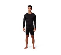 Fox Racing Tecbase LS Shirt - Ultrasoft Moisture-Wicking Long Sleeve for Comfort & Cooling, Slim Fit Workout Top, Color: Black, Size: 2X