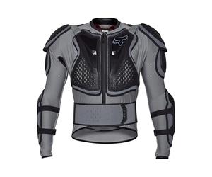 Fox Racing Titan Sport Jacket - Motocross Protector Jacket - Back Protector, MTB Protection Jacket - Stretch Fabric for Maximum Flexibility - Ventilation System - Cloud Grey, Size: M