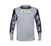 Fox Racing Unisex Adult Long Sleeve Cycling Jersey Fox Defend Taunt Steel Grey XL Shirt