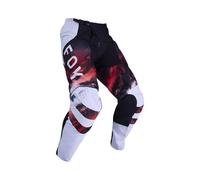 FOX 180 Race Spec Motocross Pants, black-white-red, size 34 for Men
