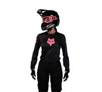 Fox Racing Wmns Blackout Jersey, Windbreaker, Women's, Black, XS