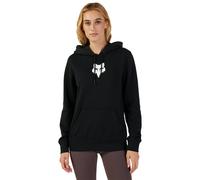 FOX Racing Women's Hoodie - FOX HEAD Fleece Pullover (Black/White)
