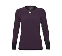 Fox Racing Women's Long Sleeve Cycling Jersey Fox Lady Defend Thermal Dark Purple S Shirt, S