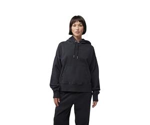 Fox Racing Women's Standard Wordmark Oversized Fleece Pullover, Black