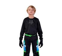 FOX 180 Blackout 2023 Youth Motocross Jersey, black, size L