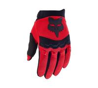 Fox Clothing Dirtpaw Youth Long Finger MTB Cycling Gloves Flo Red