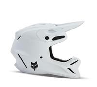 Fox Racing Yth V3 Solid Helmet - Mips Technology, Composite Fiberglass Shell, Lightweight, Internal Hydration System, Comms Recess, Protection & Comfort For MX & Off-Road, Color: Matte White, Size: YL