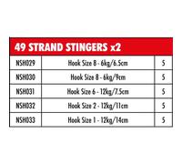 Fox Rage 49 Strand Stinger Tied Hook