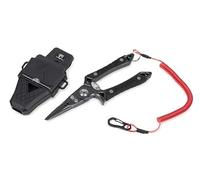 Fox Rage 7.25" Belt Pliers | Predator Fishing Pliers | for Unhooking, Crimping or Split Rings | Stainless Steel | Tungsten Carbide Side Cutters | Serrated Jaws | Split Ring Tool | Code NTL053
