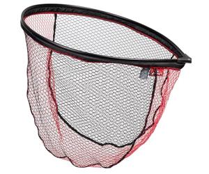 Fox Rage Floating 60cm Rubberised Landing Net | Lightweight Lure Fishing Net | Durable Floating Designed | Black and Red Fish Friendly Mesh | Fits Fox Rage Telescopic Handles | Code NLN034