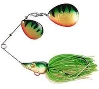Fox Rage Giant Spinnerbait Perch 40g 14cm | Pike Lure | NSA086 | Oversized Willow Spoons | Robust Silicon Skirt | Detailed Head with 3D Eyes