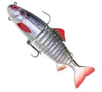 Fox Rage Jointed Replicant 18 cm 80 g Swimbait, Rubber Fish, Colour: Super Natural Roach