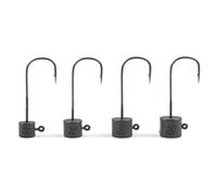 Fox Rage Micro Ned Heads Green | Size 1 Hook 2g | for Delicate Presentations with Buoyant Soft Plastic Lures | Flat Head Jig Ensures Perfect Bottom Contact for Maximum Sensitivity | Code NJX159