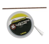 Fox Rage Predator 49 Strand Coated Fishing Steel Line 10 M Clear 18 kg