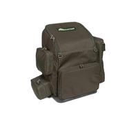 Fox Rage Predator Rucksack | Pike Fishing Backpack | Full Length Side Pocket | 2 Small Side Pockets | Large Open Compartment | Front Pocket with Medium Tackle Box | Front D-Rings | Padded Straps