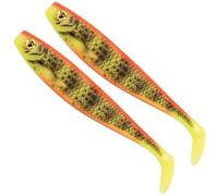 Fox Rage Pro Shad 14 cm - 2 rubber fish, colour: bright perch UV