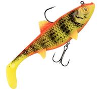 Fox Rage Replicant Wobble Rubber Fish Swimbait, Colour: Bright Perch UV, Length / Weight: 23 cm / 155 g