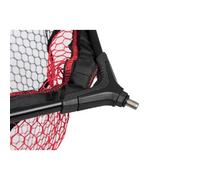 Fox Rage Floating 60cm Rubberised Landing Net | Lightweight Lure Fishing Net | Durable Floating Designed | Black and Red Fish Friendly Mesh | Fits Fox Rage Telescopic Handles | Code NLN034