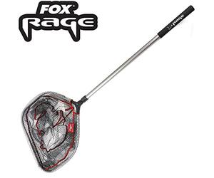 Fox Rage Rubber Compact Fishing Net (NLN004, Grey|Black|White)