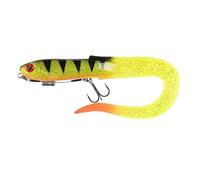 Fox Rage Slick Eel Ultra UV 21cm 4g UV Perch, Curly Tail, Pike and Zander Lure, Weighted Harness, Hook Size 2, Trace b.s 75lb, Code NRR084.