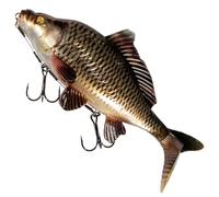 Fox Rage Super Natural Replicant Carp | 23cm 198g | Life-Like Pike Fishing Lure | Common Carp Pattern | 2x Sharp and Strong Treble Hooks | Ready Rigged in Pack