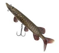 Fox Rage Ultra Naturals Replicant Pike 20cm 80g, Realistic, Soft Plastic, Swimbait, Paddle Tail, Chin Loop, Code NRE509.