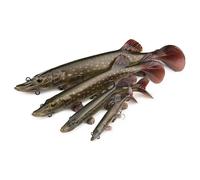 Fox Rage Ultra Naturals Replicant Pike 20cm 80g, Realistic, Soft Plastic, Swimbait, Paddle Tail, Chin Loop, Code NRE509.