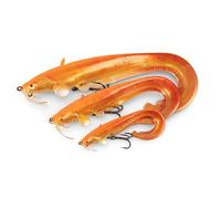 Fox Rage Ultra Realistic Replicant Catfish 10cm Golden Wels NRE654 | for Low Light Fishing | Curl Tail Action | Internal Harness with Belly Treble Hook | Chin Loop for Adding Weights
