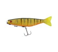 Fox Rage Ultra UV Pro Shad Jointed Loaded | 14cm 31g | Natural Perch | Pike Fishing Soft Plastic Lure | UV Colour | Ready Rigged with Weighted Harness | Proven Lifelike Swimming Action | Code NRR108