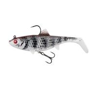 Fox Rage Replicant Wobble Rubber Fish Swimbait, Colour: Zebra UV, Length / Weight: 23 cm / 155 g