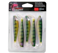 Fox Rage Zander Pro Ultra UV 7.5 cm - 5 Rubber Fishes, Colour: Stickleback