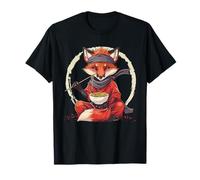 Fox Ramen Kimono Ramen Lover Ninja Artwork Japanese Noodles T-Shirt