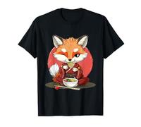 Fox Ramen Ninja Japanese Noodles Kimono Ramen Lover Artwork T-Shirt