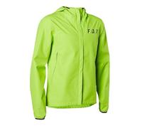 Fox Ranger 2.5L Water Mens Waterproof Mountain Bike Jacket - Hi Viz Yellow, Medium/MTB Rain Coat Enduro Trail Cycling Cycle Ride Hood Shell Top Commute Water Resistant Lightweight Bicycle Ride Wear