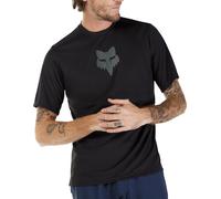 Fox Ranger Fox Head Mens Cycling Jersey Black Short Sleeve Top