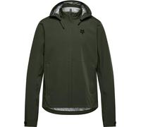 FOX Ranger Off-Road Packable Motocross Rain Jacket, dark green, size 2XL