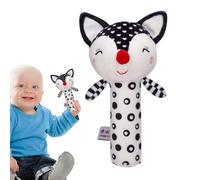 Fox Rattle Stuffed Animal - Cartoon Plush Construction, Grip, Portable Development Toy, Engagement Component | Home Travel Placement For Children From 0 To 3 Years