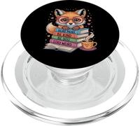 Fox Read Books Be Kind Stay Weird Cute Animal Book Lover PopSockets PopGrip for MagSafe